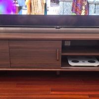 林氏家居胡桃色电视柜设计简约