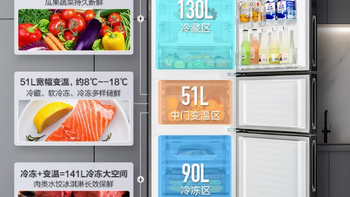 美菱 BCD - 271WP3CX 三门无霜变频冰箱：家居鲜储的理想之选