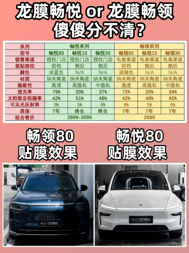 龙膜畅悦和畅领🚗到底一不一样❓该如何选择❓