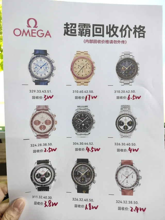 🔥欧米茄内部回收价大曝光❗❗