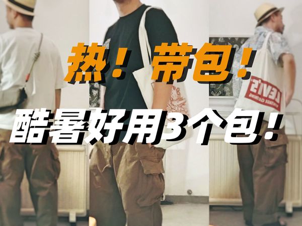 酷暑好用3款包，天热需要的装备多，一款合适的小包就非常有用啦～这一集，老陈分享最近好用的托特包，布袋子，还有机能小包topologie
