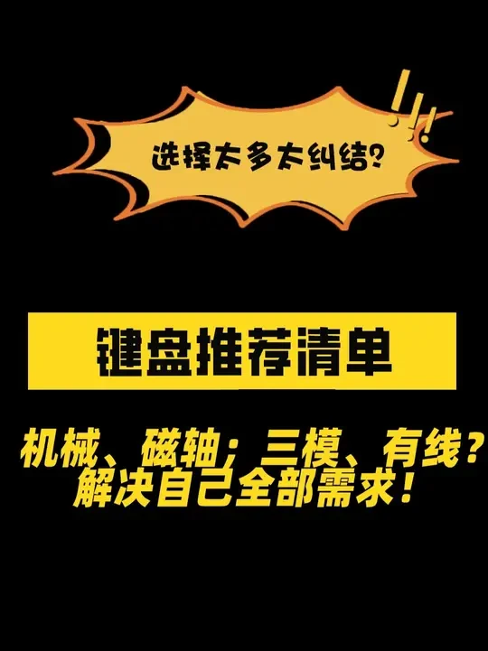 【推荐清单】618月键盘推荐清单 机械键盘推荐、铝坨坨键盘推荐、磁轴键盘推荐三个大类,新手小白放心食用!键盘合集/迈从/前行者/青龙/铝厂/狼蛛/高斯/小蜜蜂 #键盘 #键盘推荐