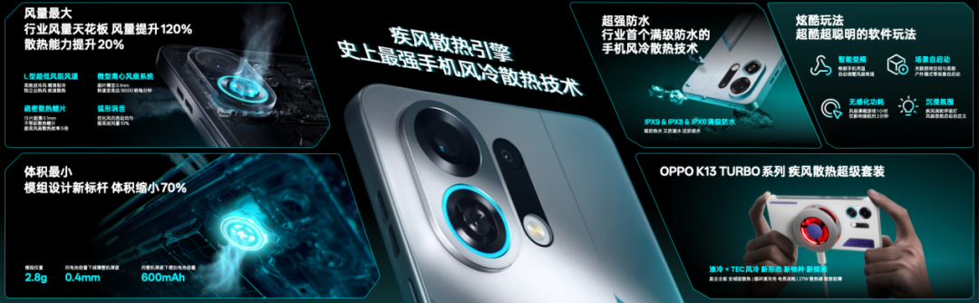 OPPO发布疾风散热引擎,打造超强手机风冷散热体验