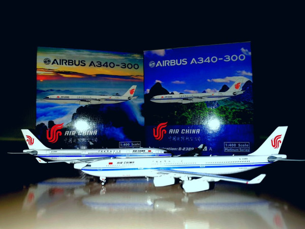 【载旗5apu】两架Phoenix中国国际航空A340-300飞机模型开箱