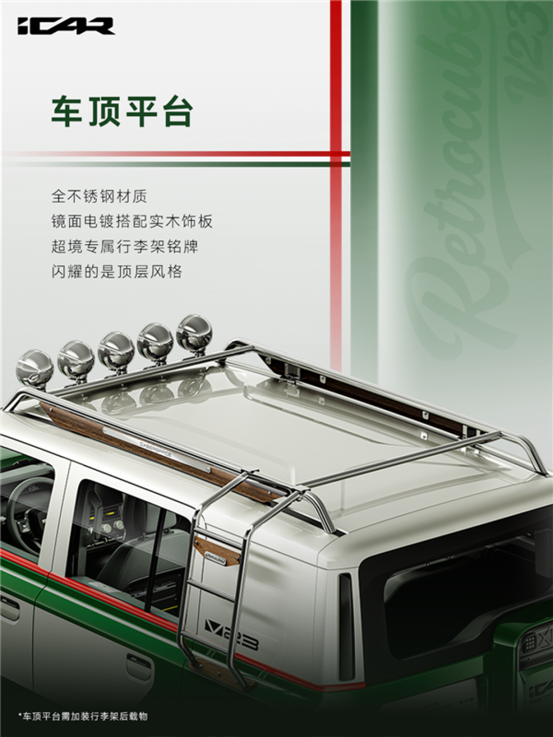 2.88万买18件“大满配” 奇瑞iCar V23复古套件发布:个性非常