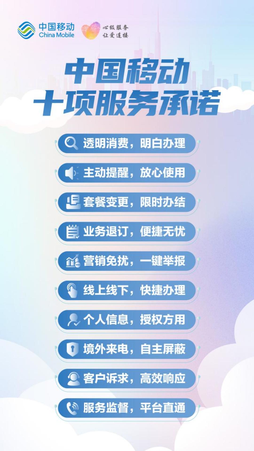 民有所呼我必有应 ——中国移动发布“三个一”服务举措引领行业树立新风