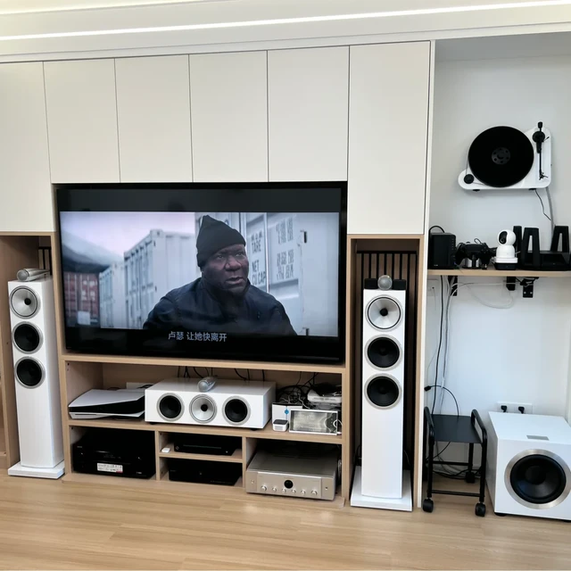 宝华韦健703S3白色版组建7.1.2客厅影院系统