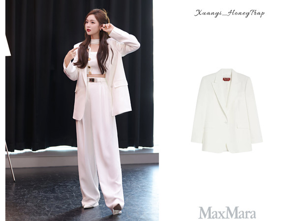#吴宣仪# 💫#吴宣仪穿搭公式#   250609 / @背后 节目播出外套  ‖  @MaxMara品牌官方微博 内搭  ‖  MasionWester休闲裤  ‖  @MaxMara品牌官方微博 