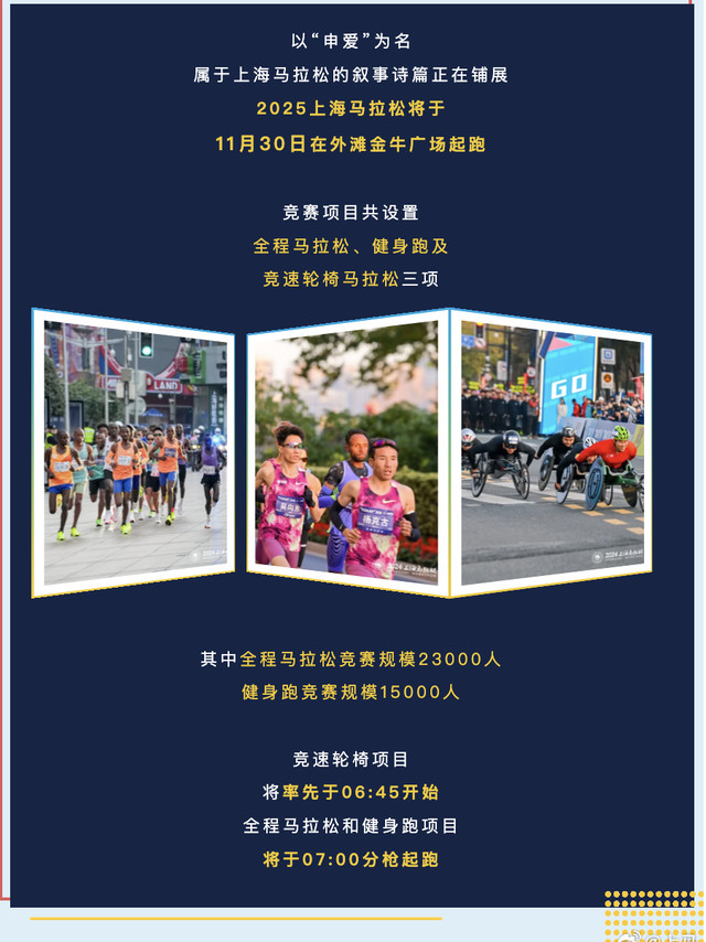 🏃🏻♀️🚩申爱 从“心”出发，2025上马报名时间定档！⌚️🎉雅培世界马拉松大满贯候选赛事 #2025上海马拉松# 将于11月30日（周日）在经典地标外滩金牛广场激情起跑！⏰定好闹钟！7月1日0点，预