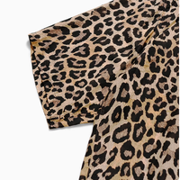 BYEK工作室豹纹印花日系休闲短袖衬衫：个性与时尚的完美融合