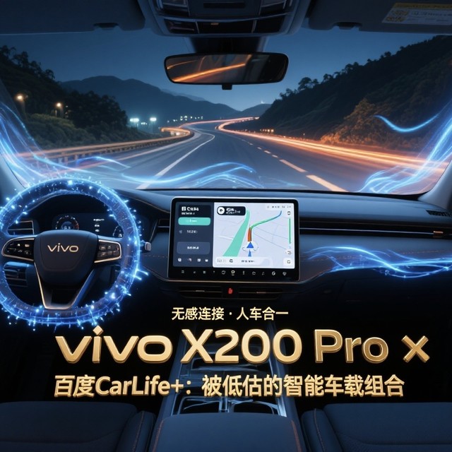 vivo X200 Pro 遇上百度 CarLife+：被低估的智能车载组合