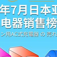 日本亚马逊7月充电器热销榜前十，Anker安克品牌超过一半