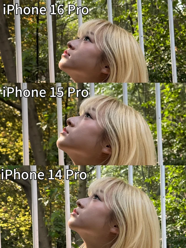 iPhone Pro系列人像拍照对比