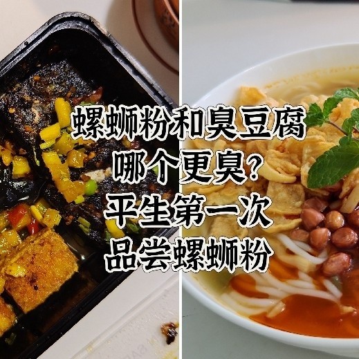 螺蛳粉和臭豆腐，哪个更臭更销魂？平生第一次品尝螺蛳粉