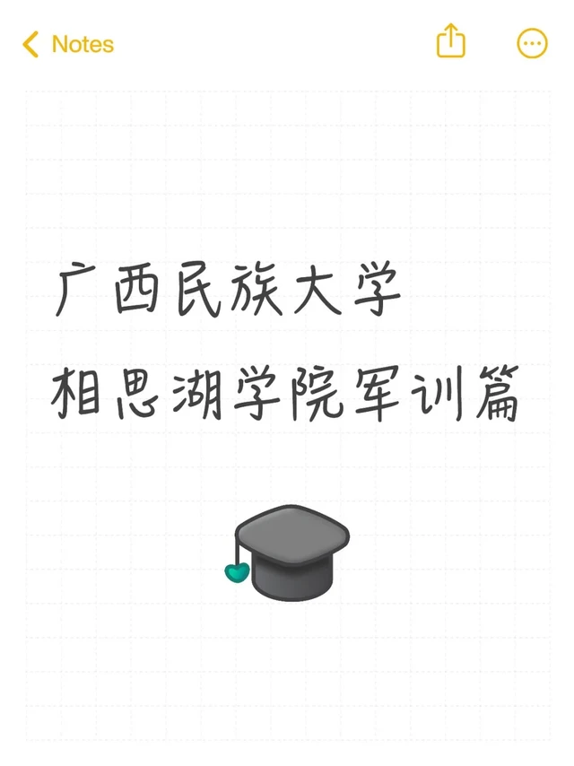 广西民族大学相思湖学院军训篇