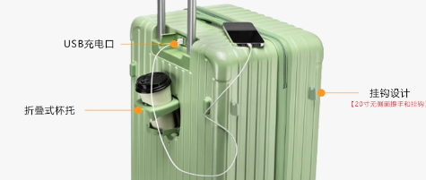 Semir/森马大容量行李箱女20寸登机箱24旅行箱男密码皮箱子拉杆箱