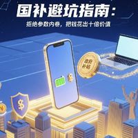 拒绝参数内卷！国补季这样买，体验翻倍还省钱