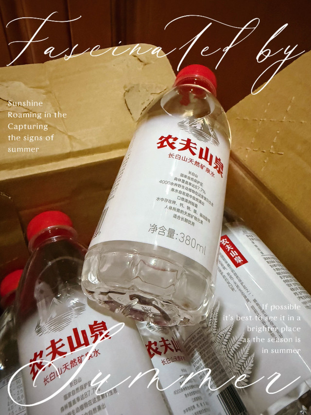 农夫山泉长白山天然矿泉水，小瓶便携之选