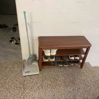 实木换鞋凳家门口简易鞋架子