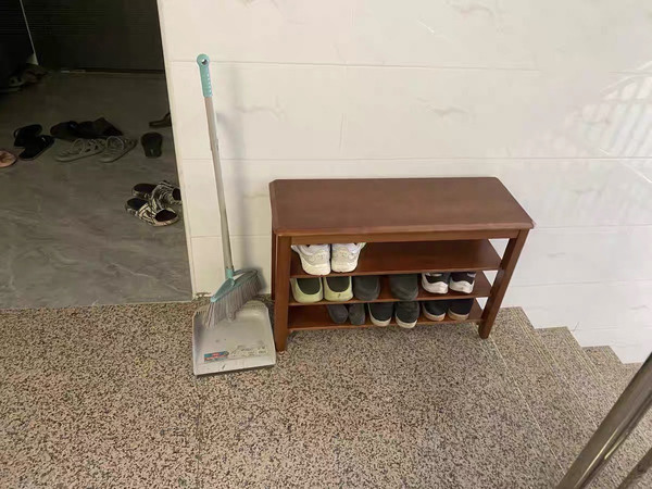 实木换鞋凳家门口简易鞋架子