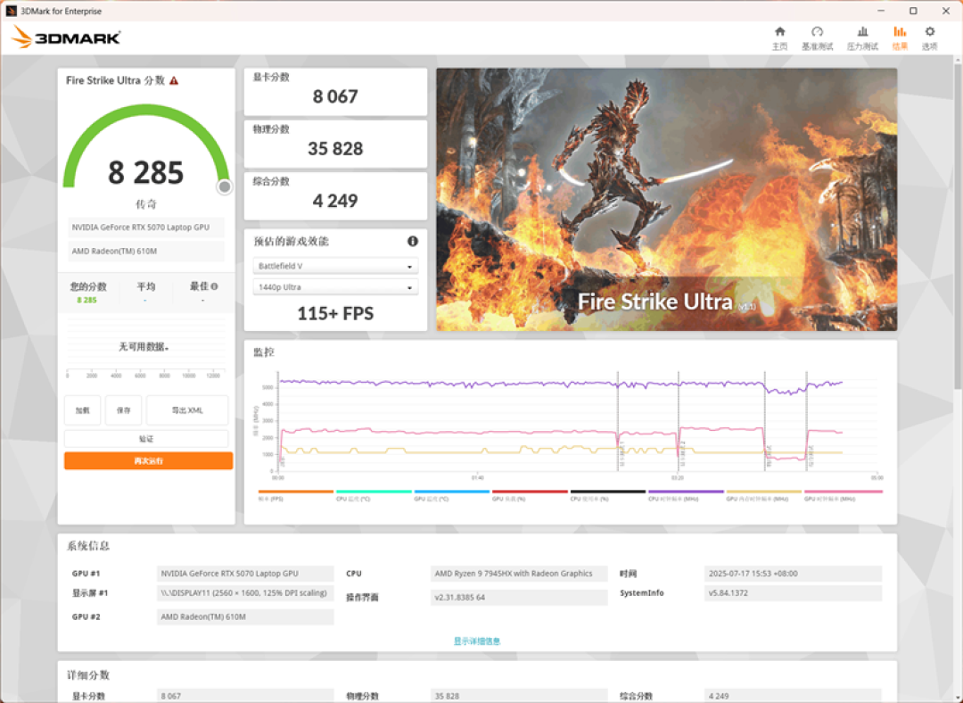 微星神影16锐龙版评测:锐龙7945 HX配合RTX 5070游戏生产力兼顾 体验同价无敌