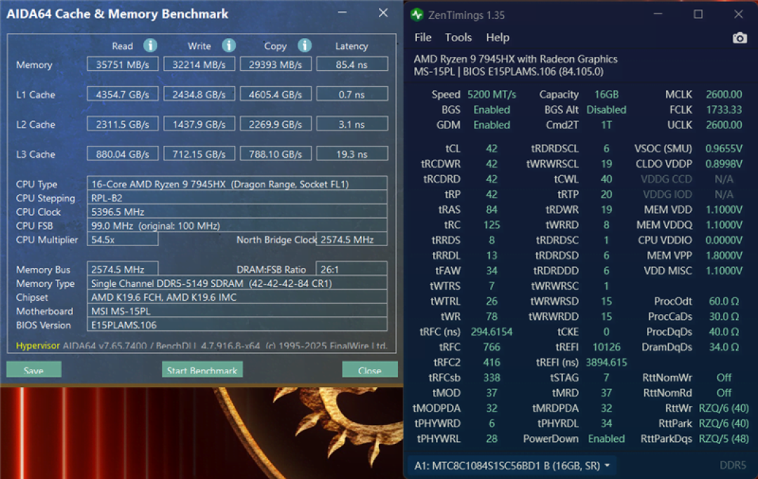 微星神影16锐龙版评测:锐龙7945 HX配合RTX 5070游戏生产力兼顾 体验同价无敌