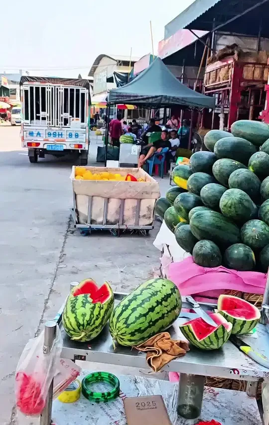 #摆摊记录生活#新鲜水果#水果批发市场#新鲜水果#西瓜