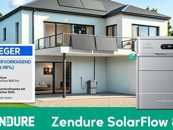 荣膺佳绩 | Zendure SolarFlow 800 Pro斩获德国权威评测阳储类目冠军！