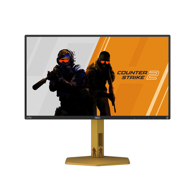 CS2首款联名显示器！CS25G，25英寸310Hz CS2元素外观 游戏模式！