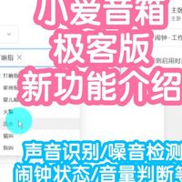 小米智能家居 篇零：小爱音箱(sound)米家极客版新功能介绍。声音识别，闹钟状态等。