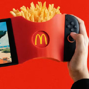 Switch2 吃薯条手柄配件，3D打印新品，麦当劳还是肯德基？