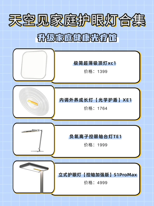 家庭护眼灯合集！这4款让家秒变健康光疗馆