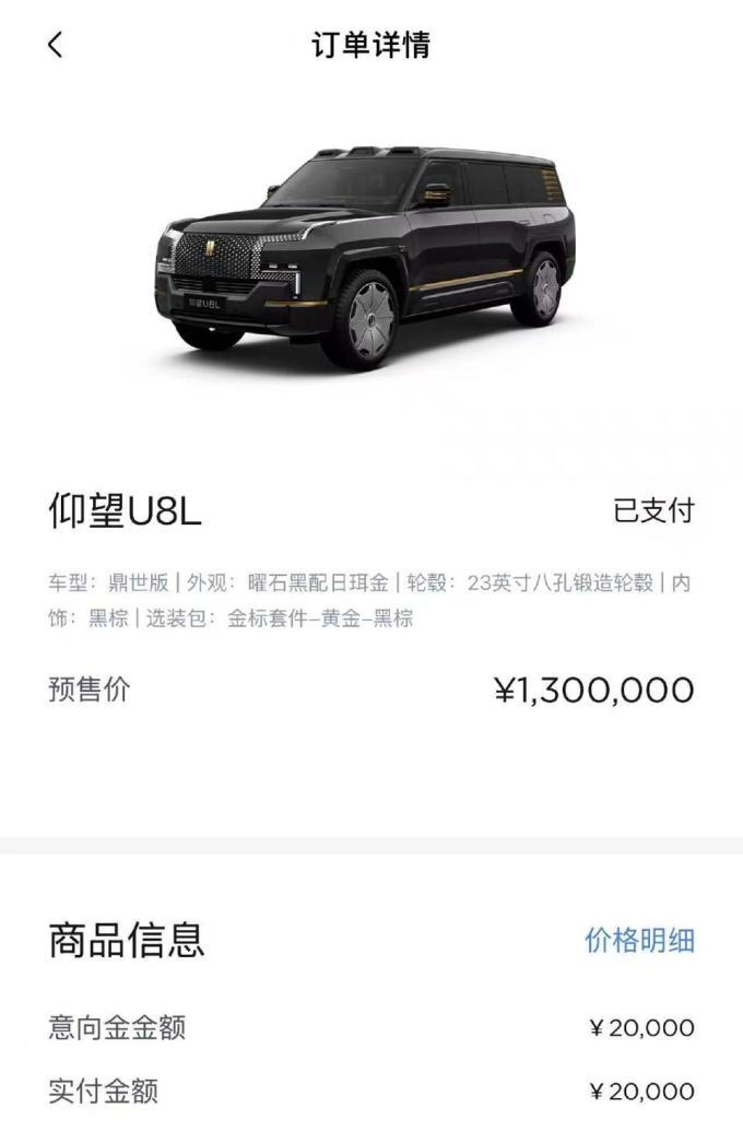仰望汽车大型SUV