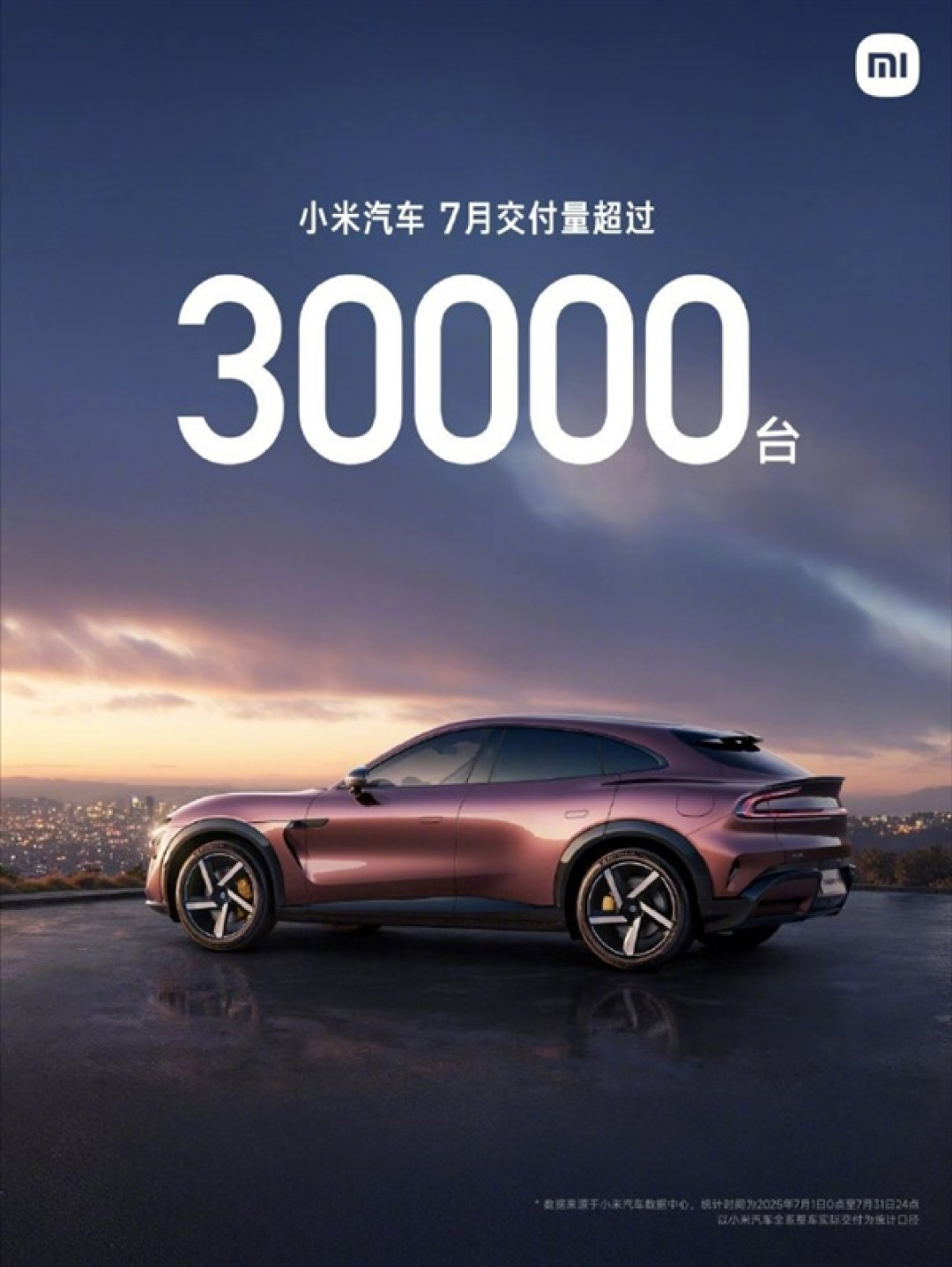 历史新高!7月交付首次突破3万台 小米汽车成功最应该感谢的是特斯拉