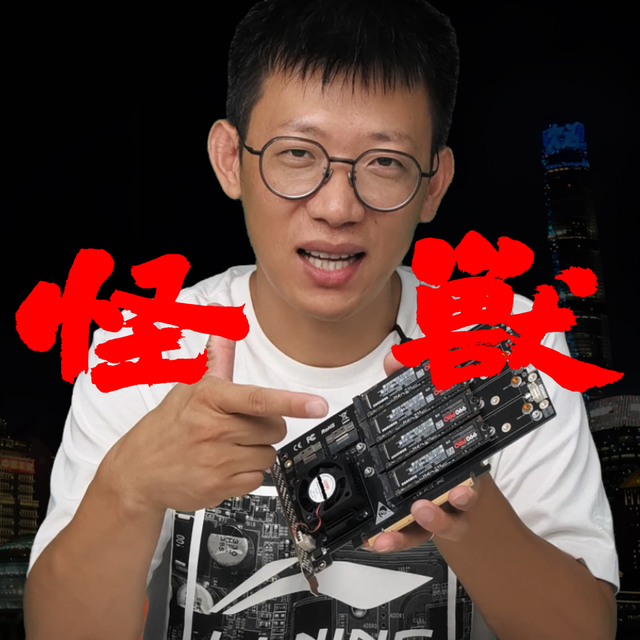 存储核弹！免驱动免拆分支持8块M.2黑科技扩展卡