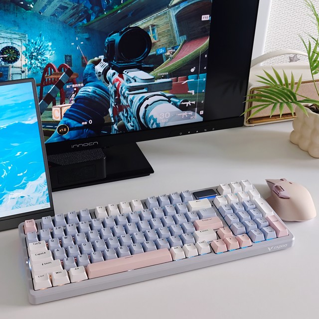 莫奈印象美学与实力的碰撞—雷柏 V700DIY-98客制化多模机械键盘