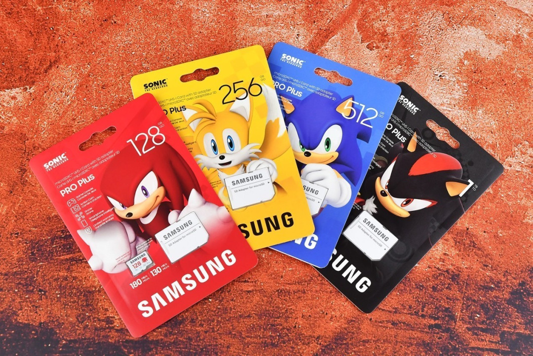 三星microSD PRO Plus索尼克游戏存储卡 1TB荣获2025年第十届ChinaJoy黑金奖