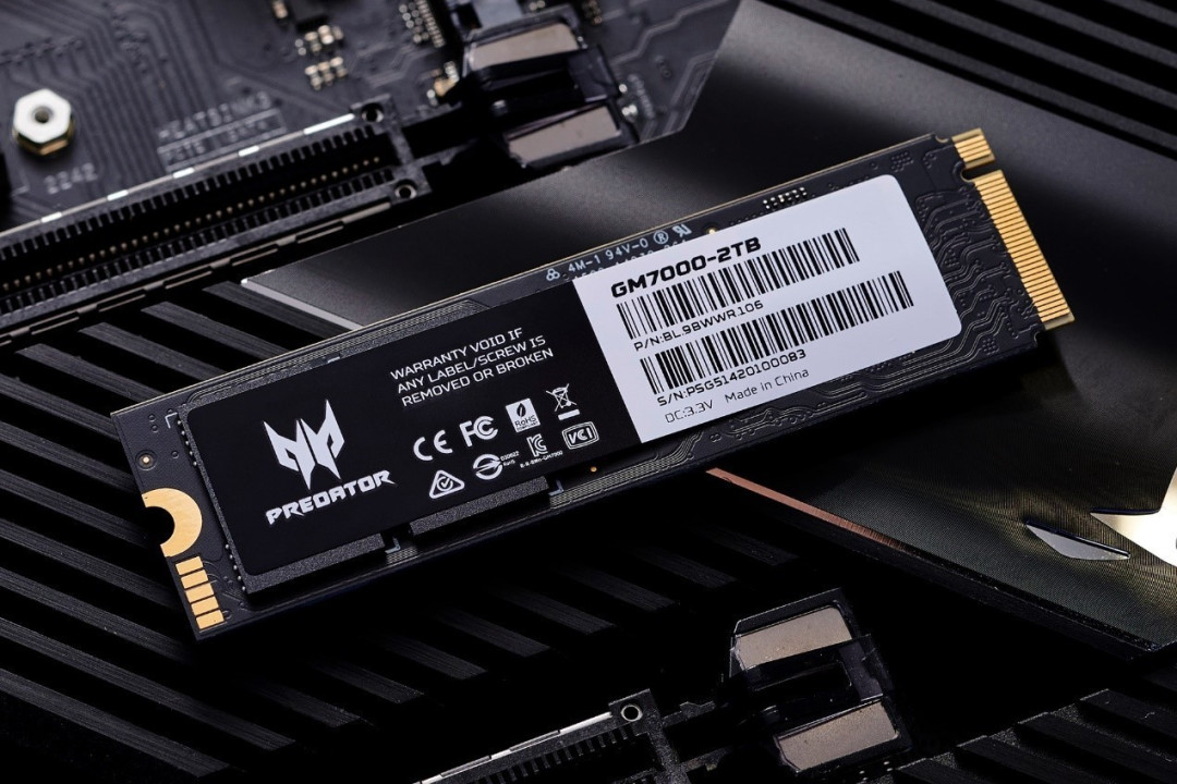 宏碁掠夺者GM9 PCIe 5.0高速固态硬盘荣获2025年第十届ChinaJoy黑金奖
