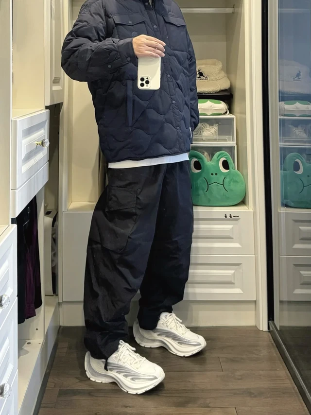 绗缝夹克｜工装裤穿搭