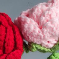 拿着我DIY的毛线玫瑰花去求婚吧，肯定一次成功！