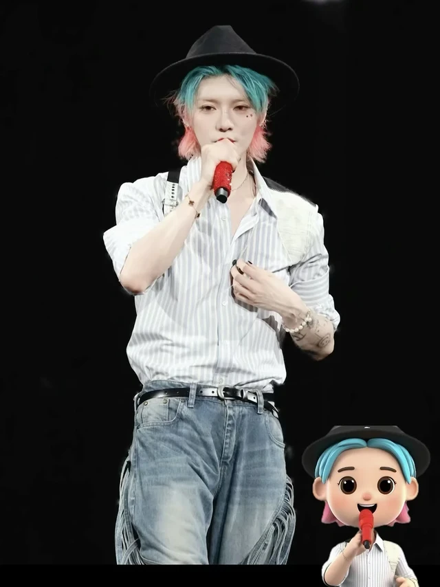 鹿晗南京场神级穿搭👔条纹衬衣=永恒少年感
