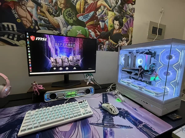 今日装机配置成果展示!
机箱:航嘉GX760A天选人白+棱镜风扇x10
CPU:i5 14600KF
显卡;华硕TXRTX5060-08G天选。
主板:微星 PRO Z790 -P WIFI DDR5