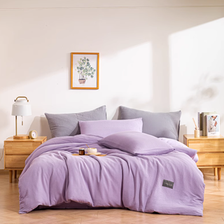 🛏️被问爆的猫人全棉双层纱四件套❗️颜值与舒适并存