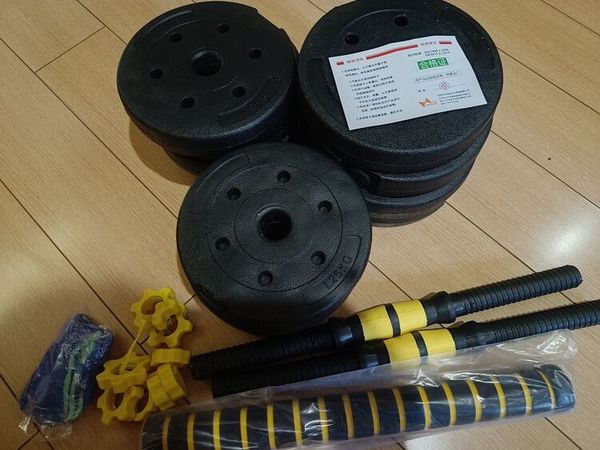 华亚20KG环保哑铃套装开箱体验
