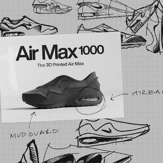 限量300双，Nike Air Max 1000“Black”，3D打印一体成型