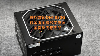 反内卷优品 鑫谷数智DM-850G双金牌全模数字电源 体验分享 