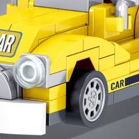 哲高积木回力小车套装：酷炫车型全囊括