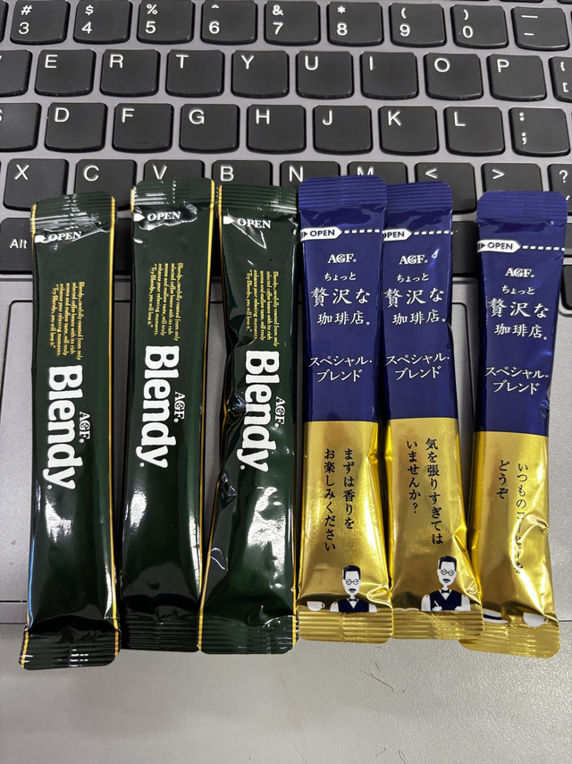 Blendy的速溶咖啡倒也不错