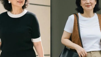 女人50岁以后，穿T恤牢记“3穿4不穿”，高级减龄不显廉价