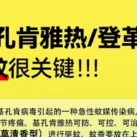 傍晚六点统一点蚊香防基孔肯雅热，基孔肯雅热用什么驱蚊产品？